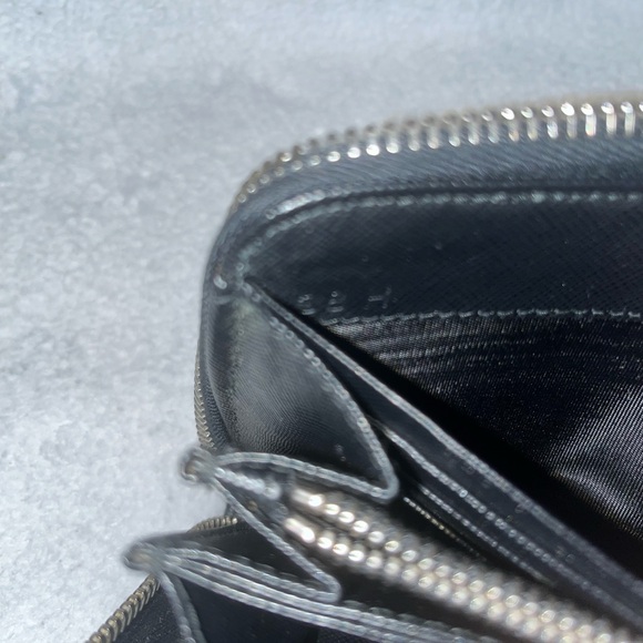 Prada Saffiano Leather Zip Around Long Wallet - Picture 8 of 8